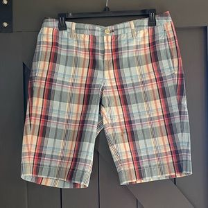 Vintage Tommy Hilfiger Red and Blue Bermudas Casual Summer Shorts